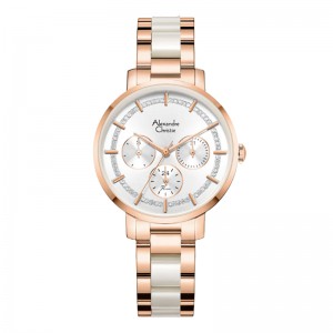 Alexandre Christie AC 2A56 Rosegold White Acrylic BFBRGSL